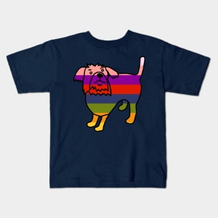 Rainbow Fergus the Dog Kids T-Shirt